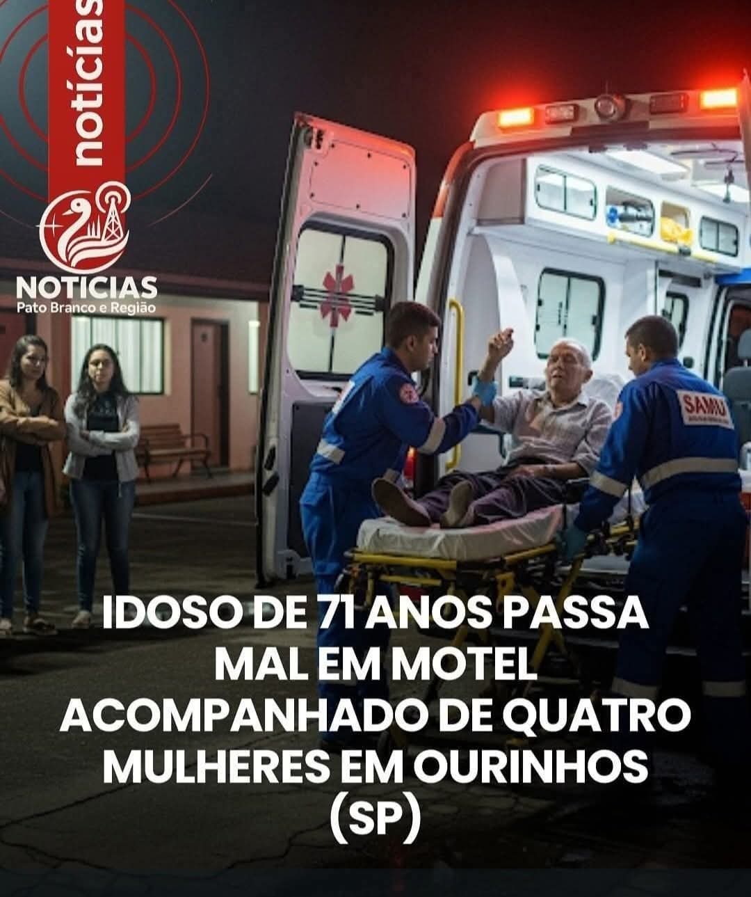 📰 Idoso de 71 anos passa mal em motel de Ourinhos (SP)